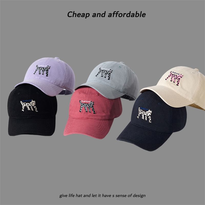 Cat Cap Baseball Embroidered