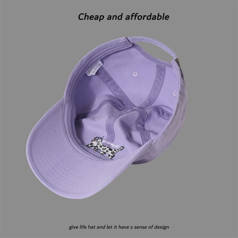 Cat Cap Baseball Embroidered