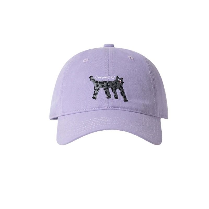 Cat Cap Baseball Embroidered
