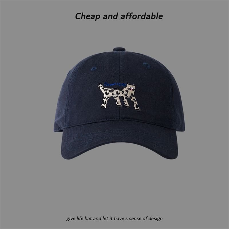 Cat Cap Baseball Embroidered