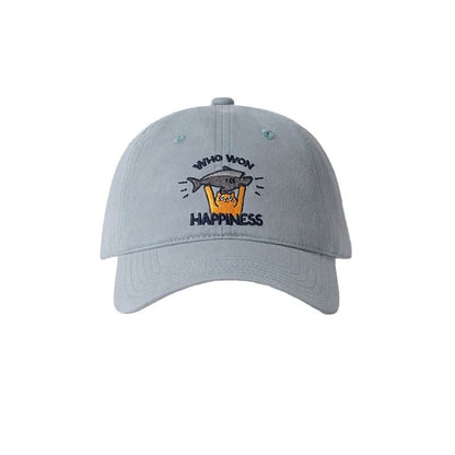 Embroidered Baseball Cap Cat