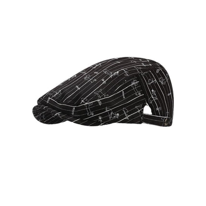 Cap Newsboy Dog Print