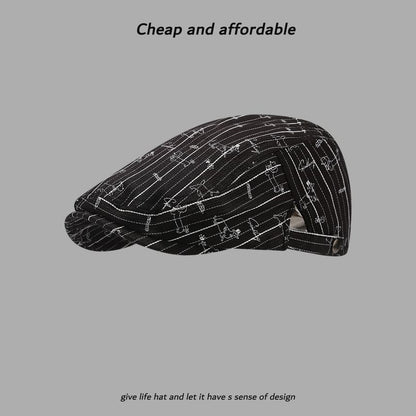 Cap Newsboy Dog Print