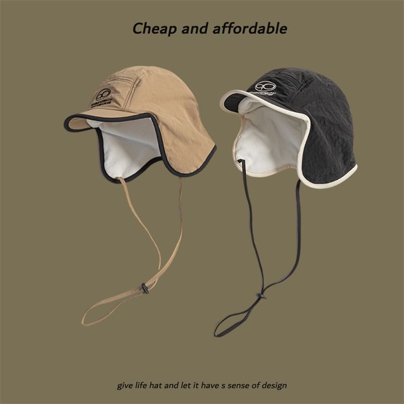 Hat Print Lettering Trapper