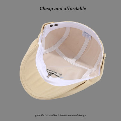 Cartoon Newsboy Embroidery Hat