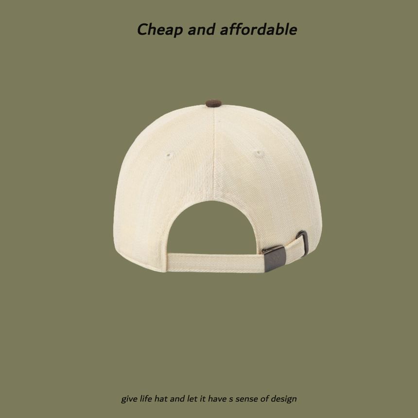 Embroidered Lettering Baseball Cap