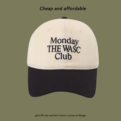 Embroidered Lettering Baseball Cap