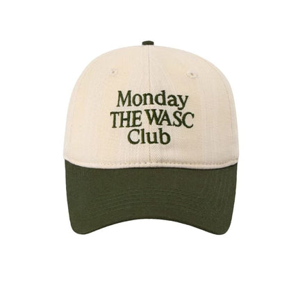 Embroidered Lettering Baseball Cap