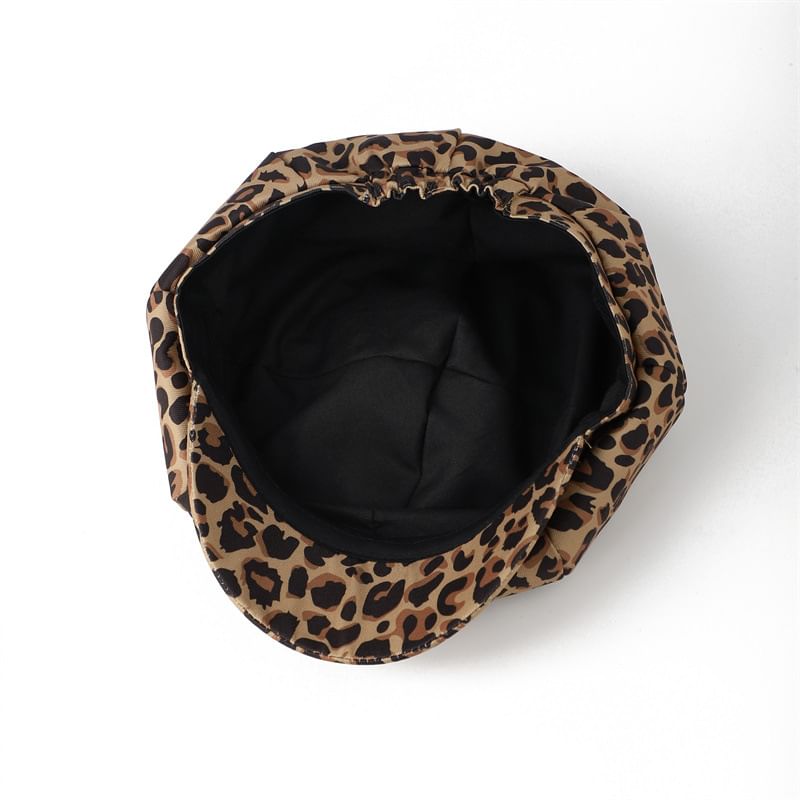 Cap Print Animal Newsboy