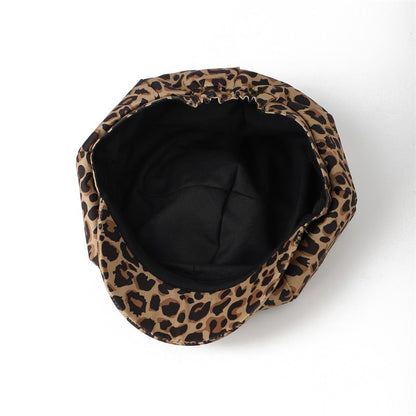 Cap Print Animal Newsboy