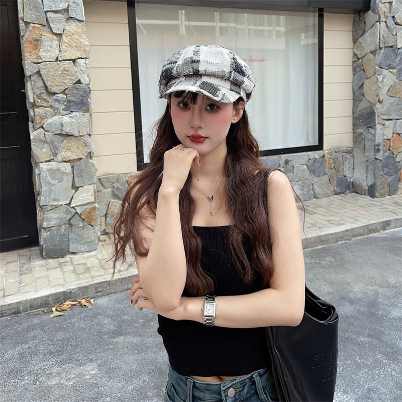 Distressed Hat Patchwork Bucket