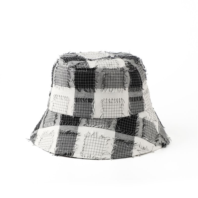 Distressed Hat Patchwork Bucket
