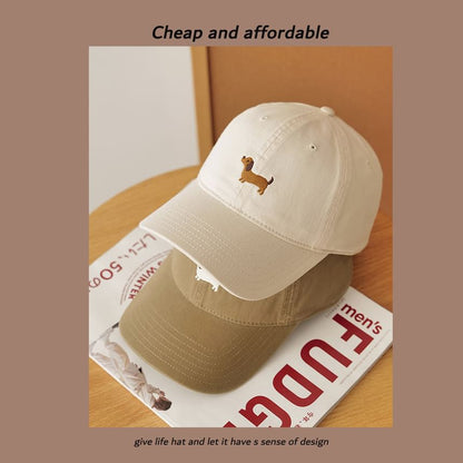 Embroidered Dog Baseball Cap