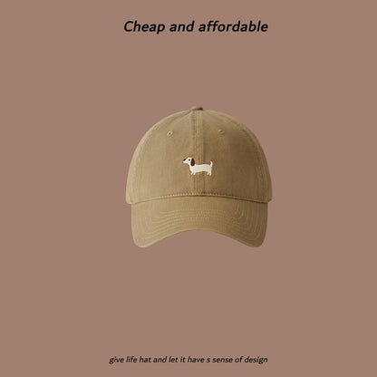 Embroidered Dog Baseball Cap