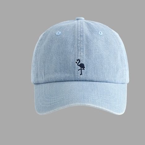 Baseball Flamingo Embroidered Cap