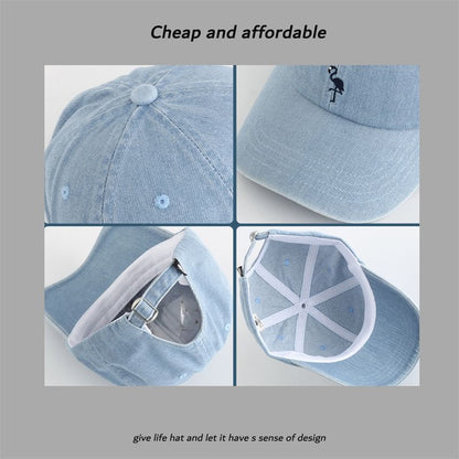 Baseball Flamingo Embroidered Cap