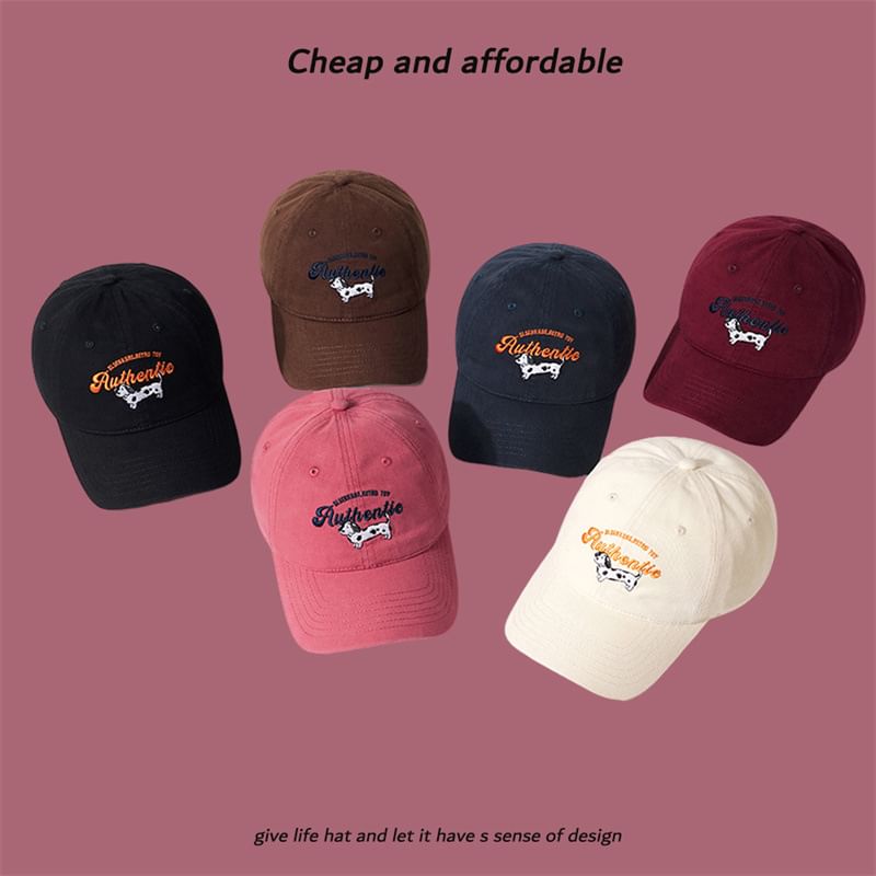 Cap Baseball Dog Embroidered