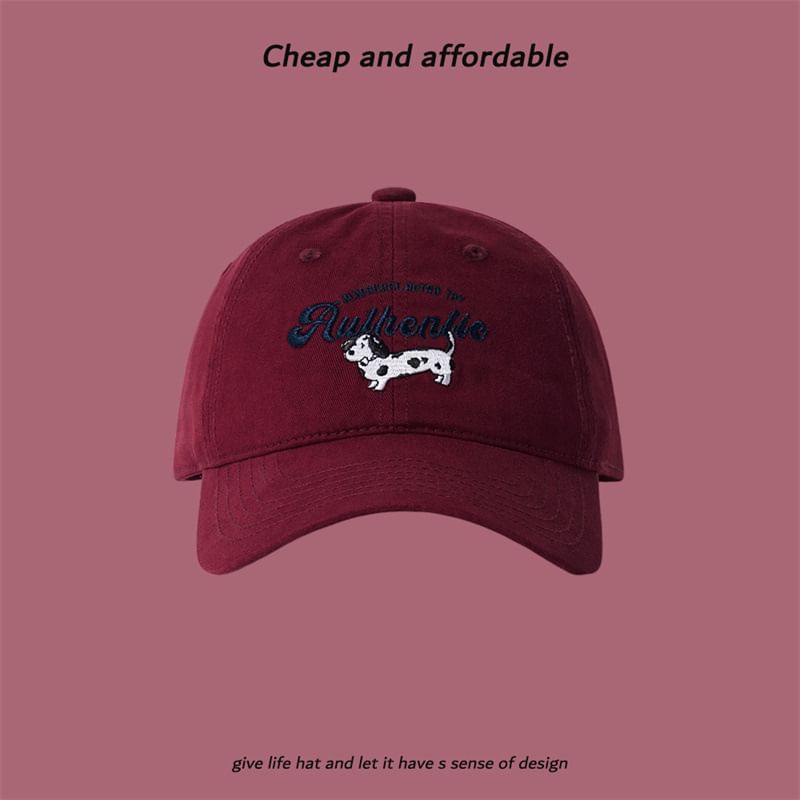 Cap Baseball Dog Embroidered