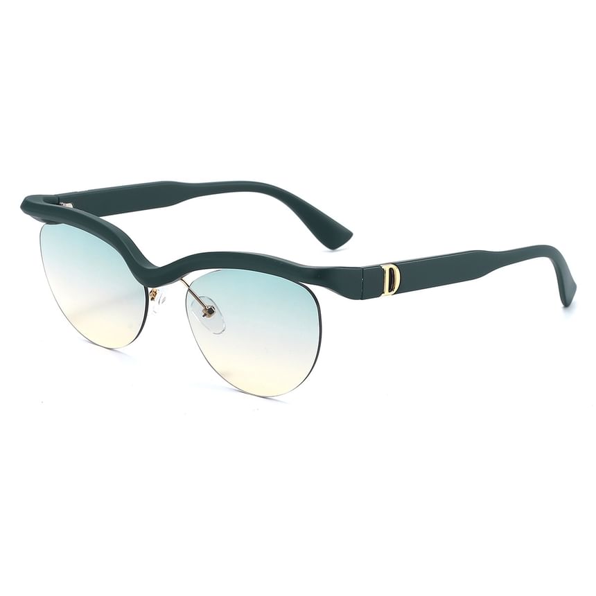 Browline Rimless Sunglasses