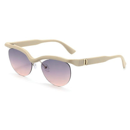 Browline Rimless Sunglasses
