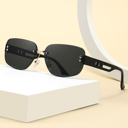 Rimless Rectangle Sunglasses