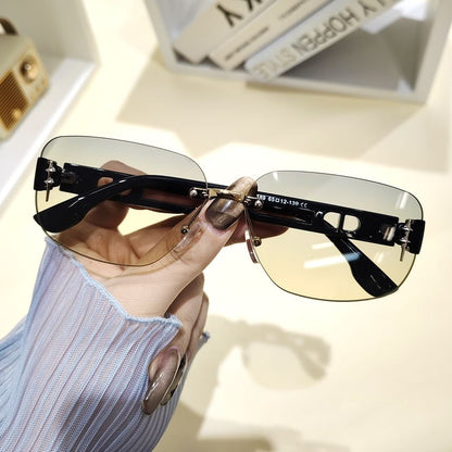 Rimless Rectangle Sunglasses