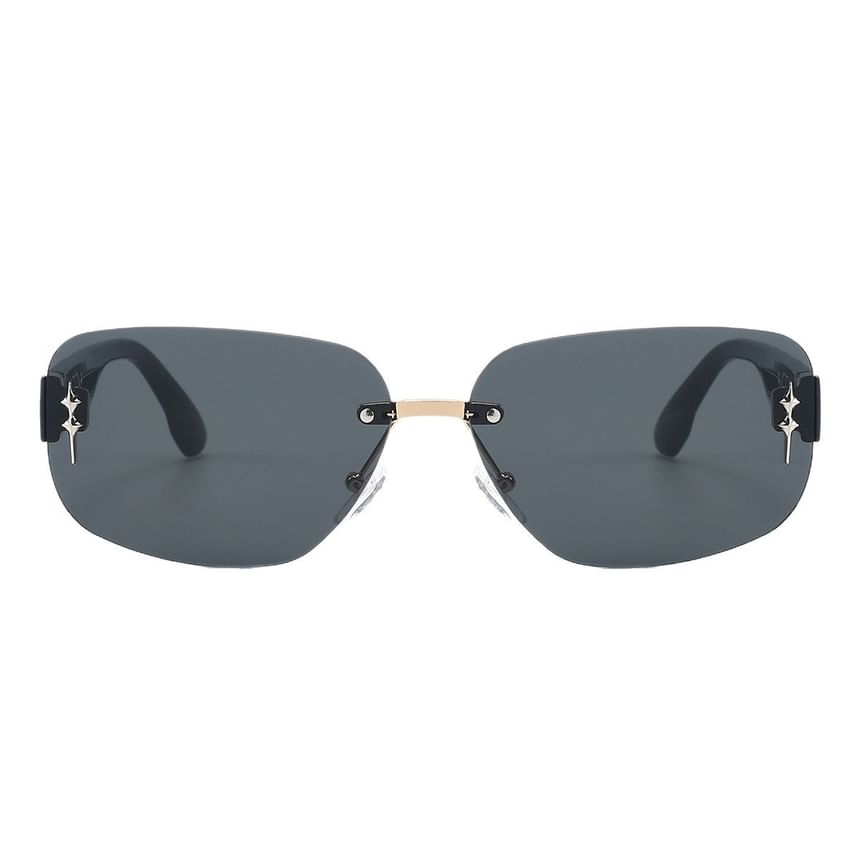 Rimless Rectangle Sunglasses