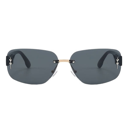 Rimless Rectangle Sunglasses