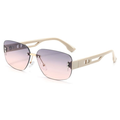 Rimless Rectangle Sunglasses