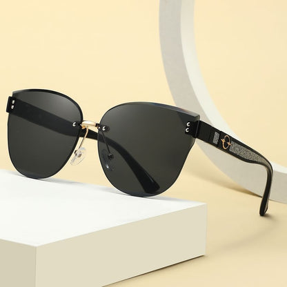 Rimless Oval Sunglasses