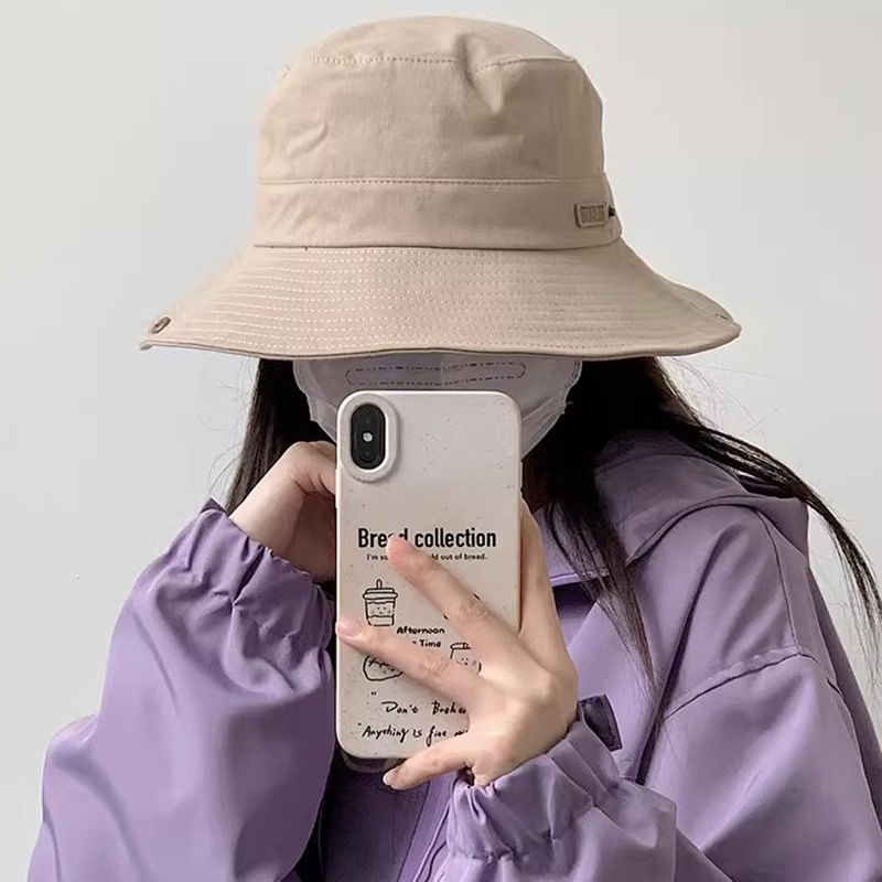 Lettering Applique Boonie Hat