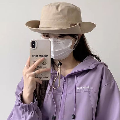 Lettering Applique Boonie Hat