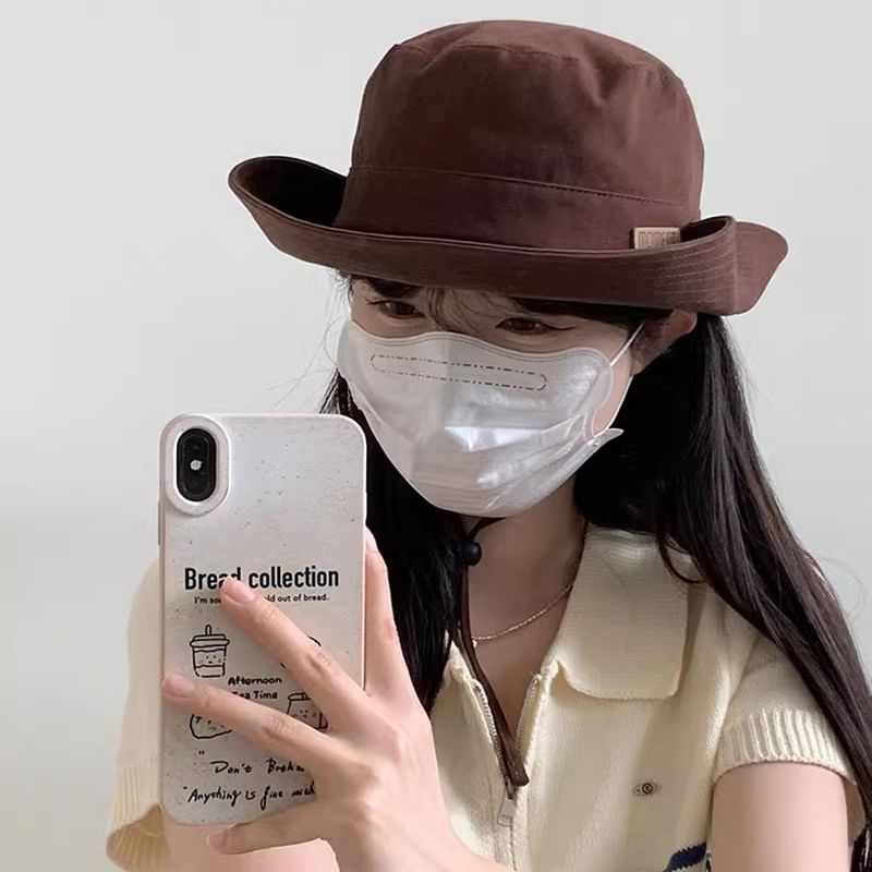 Lettering Applique Boonie Hat