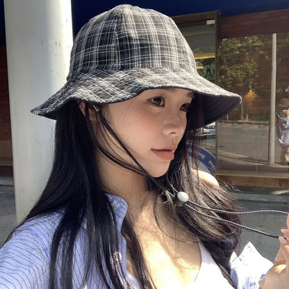 Plaid Applique Boonie Hat