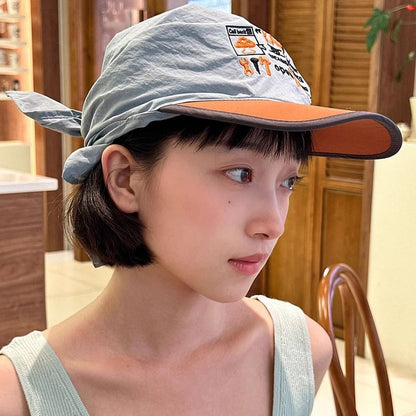 Lettering Embroidered Baseball Cap