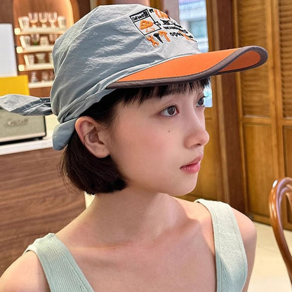 Lettering Embroidered Baseball Cap