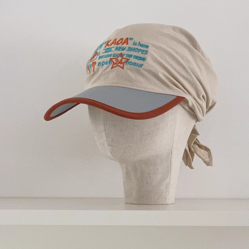 Lettering Embroidered Baseball Cap