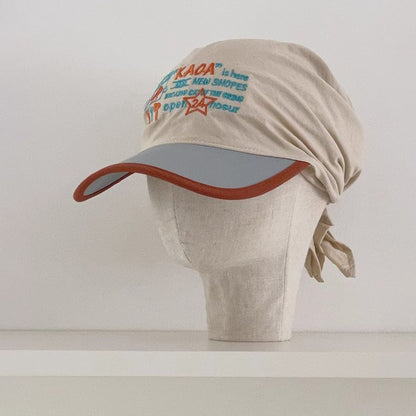 Lettering Embroidered Baseball Cap