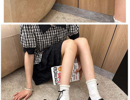 Platform Plain Ruffle Trim Loafers