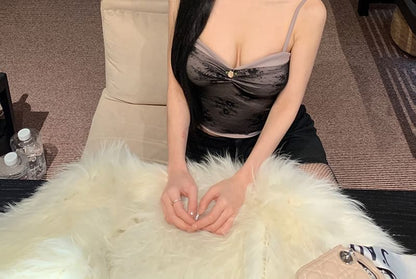 Lace Crop Camisole Top