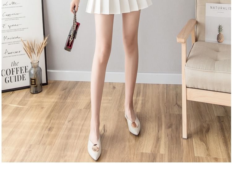 Pleated High-Rise Mini Skater Skirt in Solid Color