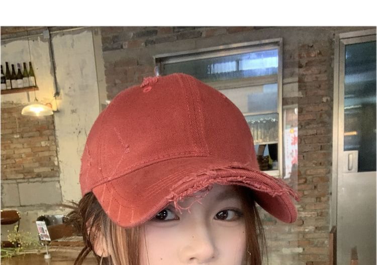 Distressed Baseball Cap