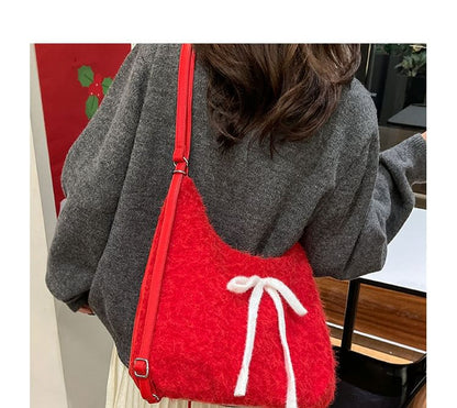 Ribbon Accent Shoulder Bag