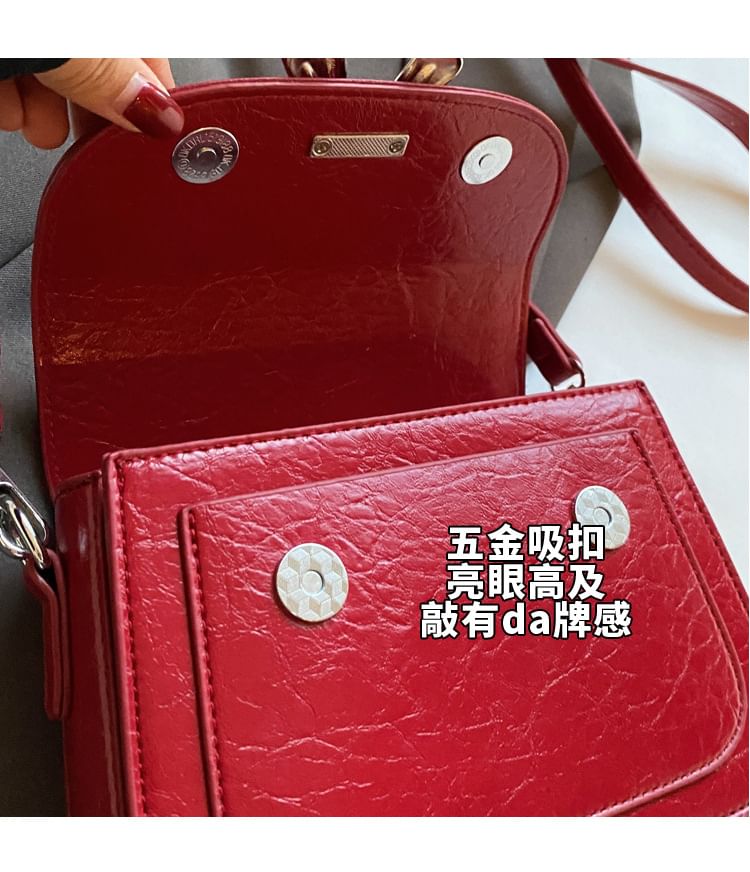 Bow Accent Flap Crossbody Bag