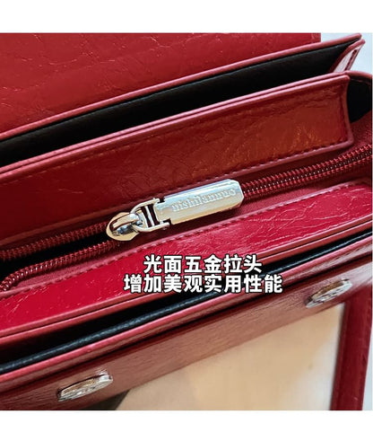 Bow Accent Flap Crossbody Bag