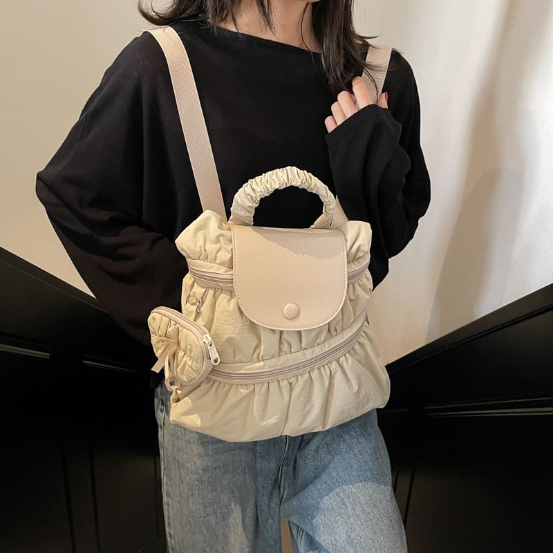 Textile Plain Backpack