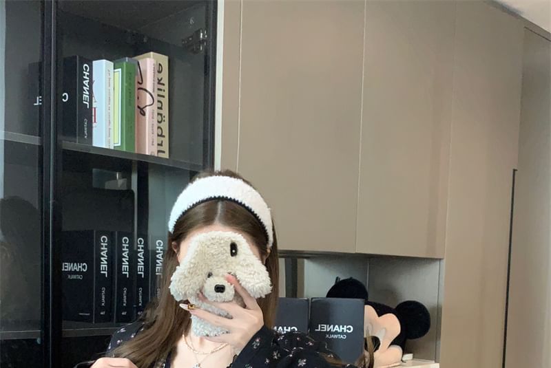 Plaid Panel Crop Cami Top / Floral Print Cardigan / Mini Dress