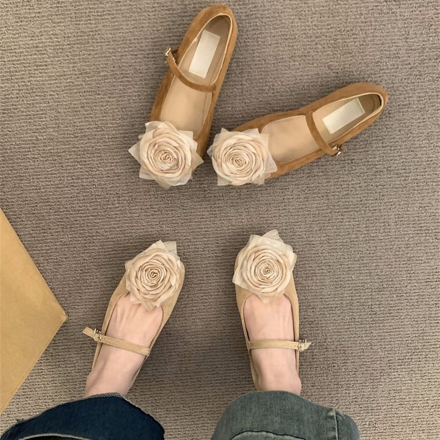 Floral Mary Jane Shoes