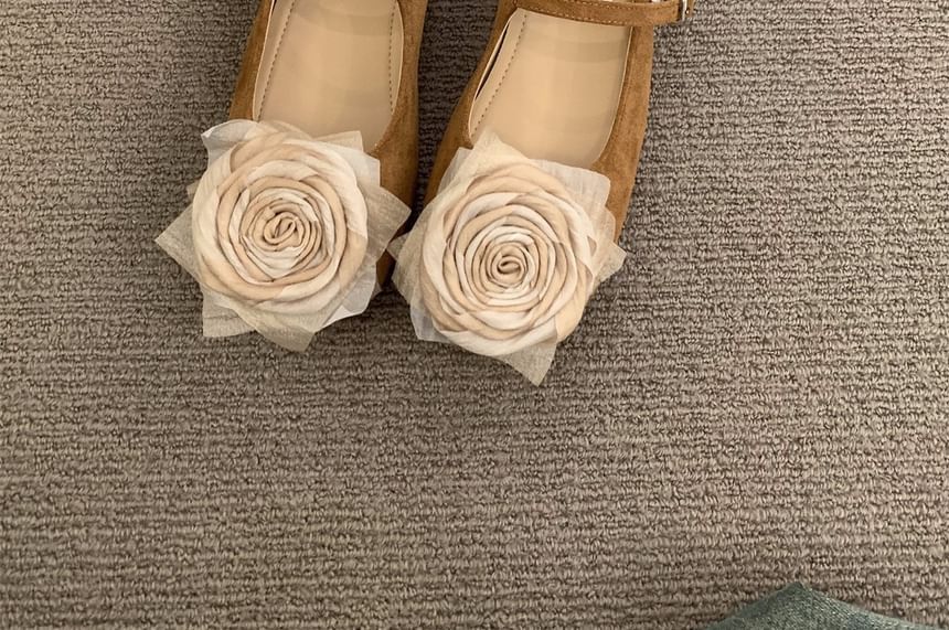 Floral Mary Jane Shoes