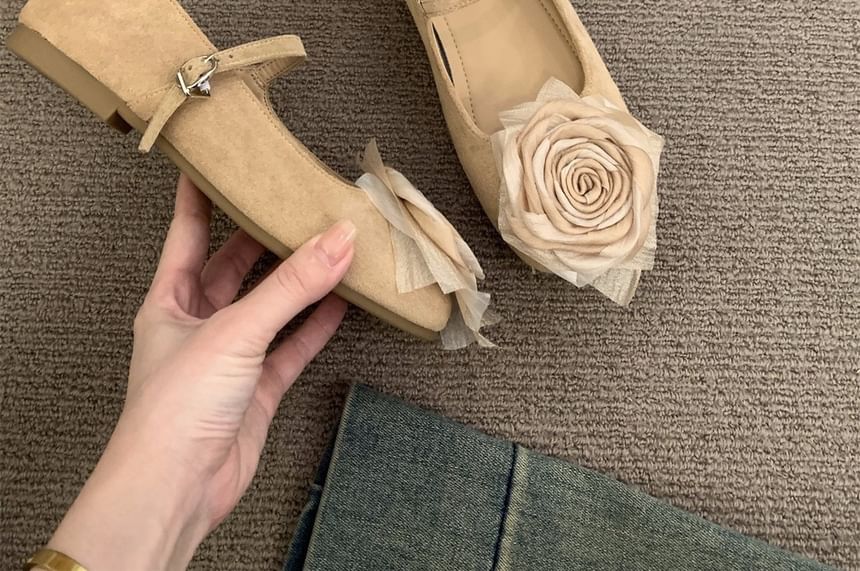 Floral Mary Jane Shoes